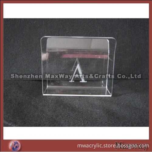 Transparent Square Hot Selling Simple Single Acrylic/Lucite Napkin Holder